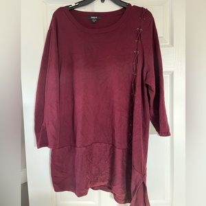 Crimson/Burgundy Sweater 1X